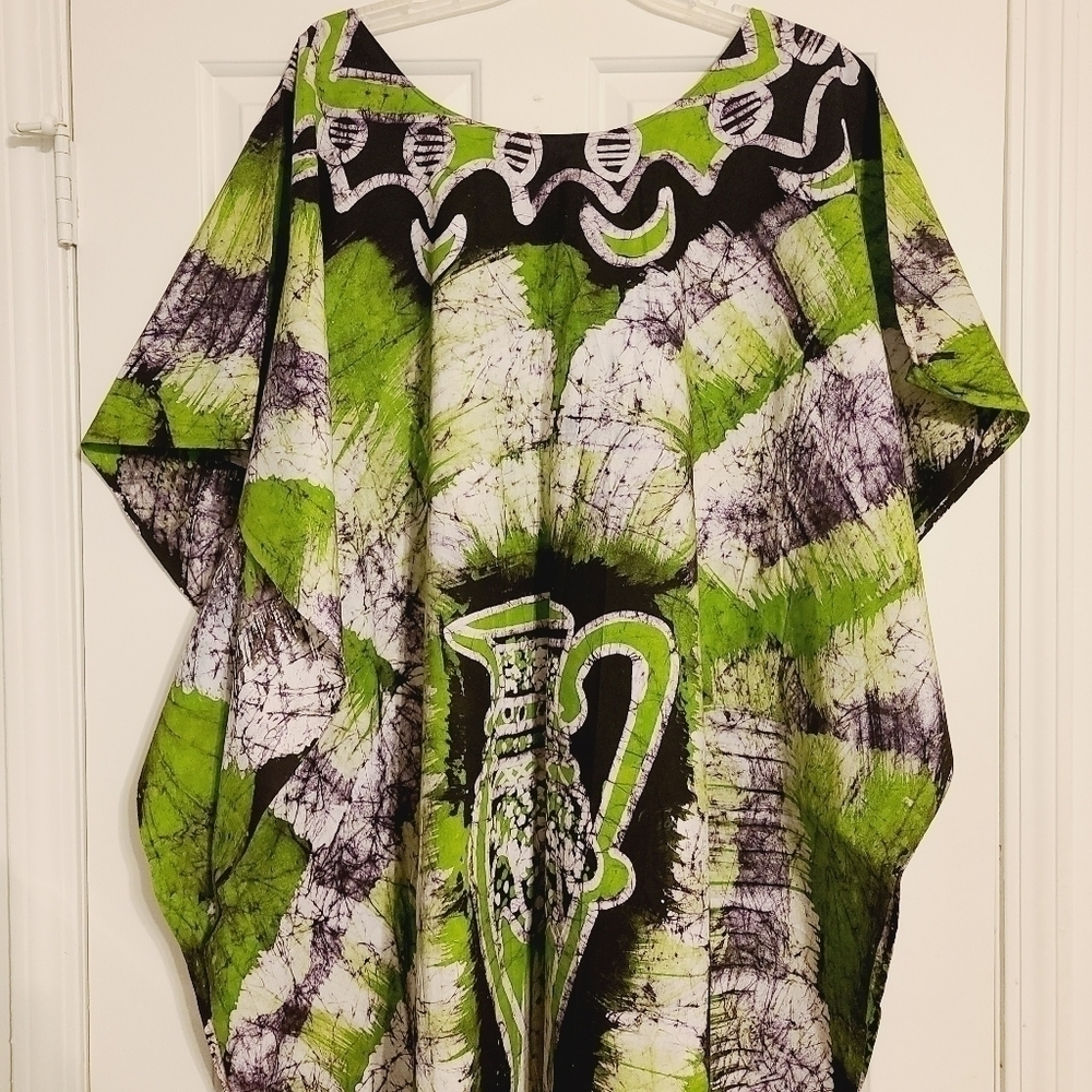 Unbranded | Women's Ankara Print Mumu or Oversized Maxi Length Dress (One Size) - Picture 2 of 12